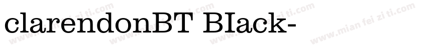 clarendonBT BIack字体转换
